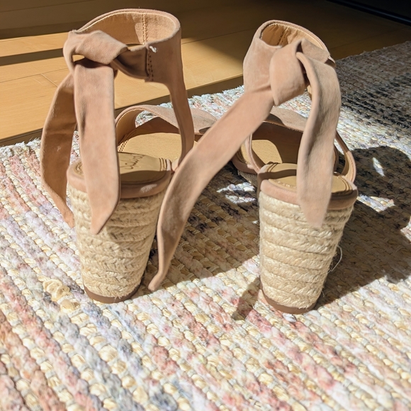Splendid Tesla Tansde Tan Wedge Sandals NWT and Box. - Picture 4 of 11